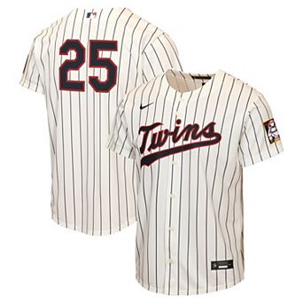 Youth Nike Byron Buxton Cream Minnesota Twins 2026 Field of Dreams Replica Jersey