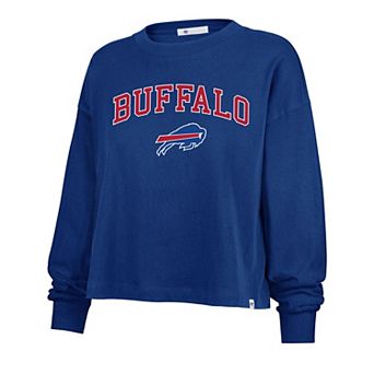 Women's '47 Royal Buffalo Bills Plus Size Sydney Arch Game T-Shirt