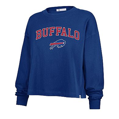 Women's '47 Royal Buffalo Bills Plus Size Sydney Arch Game T-Shirt