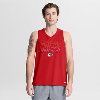 Men's Nike Red Kansas City Chiefs Kickoff Miler Dri-FIT Tank​ Top