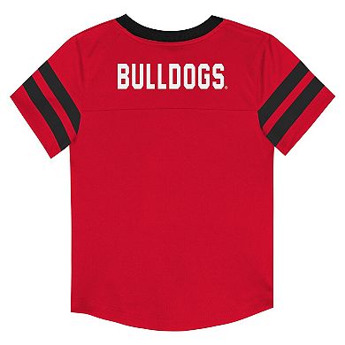 Infant Outerstuff Red/Black Georgia Bulldogs Team Logo Red Zone Top and Pant Set