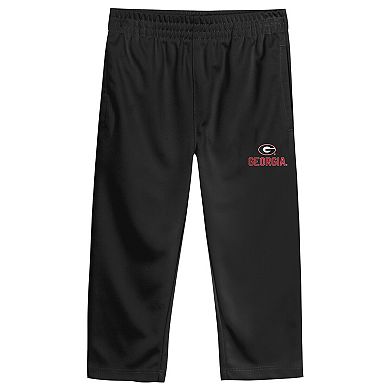 Infant Outerstuff Red/Black Georgia Bulldogs Team Logo Red Zone Top and Pant Set