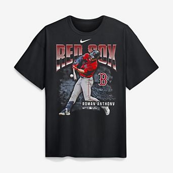 Men's Nike Roman Anthony Black Boston Red Sox Enlarged Player Graphic Max90 Heavyweight T-Shirt