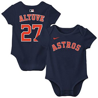 Newborn & Infant Nike Jose Altuve Navy Houston Astros Name & Number Bodysuit