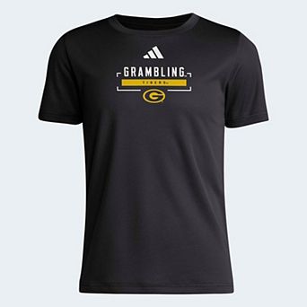 Youth adidas Black Grambling Tigers AEOROREADY Pre-Game T-Shirt