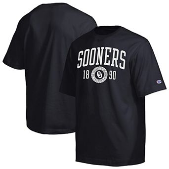 Men's Champion Black Oklahoma Sooners Established Tradition Heavyweight T-Shirt