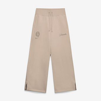 Women's Nike Tan Florida State Seminoles Neutral Stance Collection Phoenix Fleece Wide-Leg Sweatpants