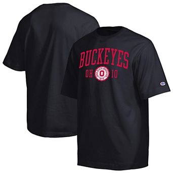 Men's Champion Black Ohio State Buckeyes Established Tradition Heavyweight T-Shirt