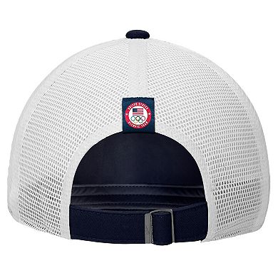 Men's Nike Navy Team USA Club Trucker Adjustable Hat