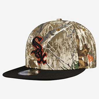 Men's New Era Camo Chicago White Sox Realtree Orange Pop 9FIFTY Snapback Hat