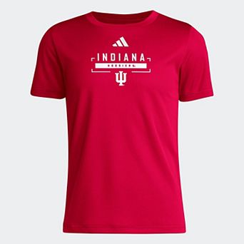 Youth adidas Crimson Indiana Hoosiers AEOROREADY Pre-Game T-Shirt