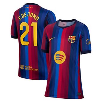 Youth Nike Frenkie de Jong Red Barcelona 2026/27 Home Stadium Replica Jersey