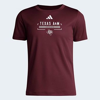 Youth adidas Maroon Texas A&M Aggies AEOROREADY Pre-Game T-Shirt