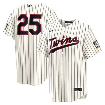 Men's Nike Byron Buxton Cream Minnesota Twins 2026 Field of Dreams Stadium Jersey
