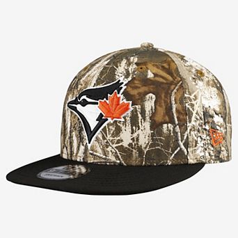 Men's New Era Camo Toronto Blue Jays Realtree Orange Pop 9FIFTY Snapback Hat