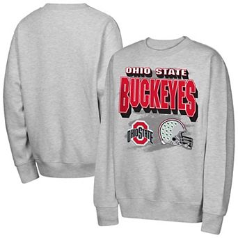 Youth Outerstuff Heather Gray Ohio State Buckeyes Wild Card Fleece Sweatshirt