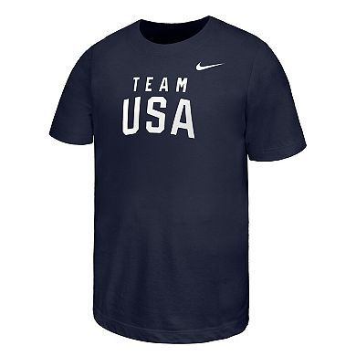 Youth Nike Navy Team USA Core T-Shirt