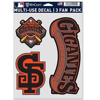 WinCraft San Francisco Giants Gigantes Three-Piece Fan Decal Set