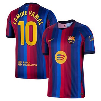 Men's Nike Lamine Yamal Red Barcelona 2026/27 Home Stadium Replica Jersey