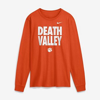 Men's Nike Orange Clemson Tigers 2026 Sideline Slogan Dri-FIT Long Sleeve T-Shirt