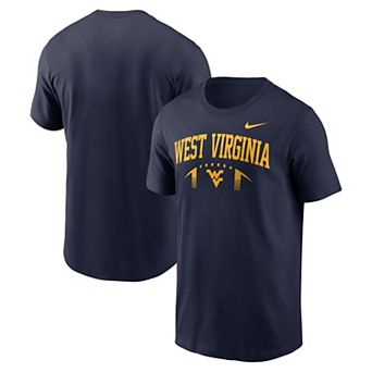 Men's Nike Navy West Virginia Mountaineers Primetime Football Icon T-Shirt