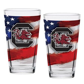 South Carolina Gamecocks Two-Pack 16oz. Americana Pint Glass Set