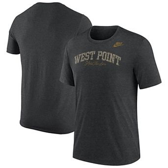 Men's Nike Heather Black Army Black Knights 2026 West Point Classic Collection Tri-Blend T-Shirt