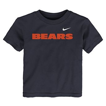 Toddler Nike Navy Chicago Bears Wordmark T-Shirt