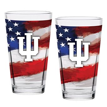 Indiana Hoosiers Two-Pack 16oz. Americana Pint Glass Set