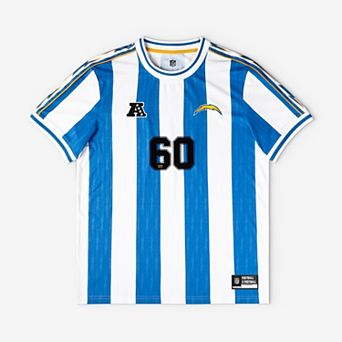 Youth Fanatics Blue/White Los Angeles Chargers Football x Football Fan Top