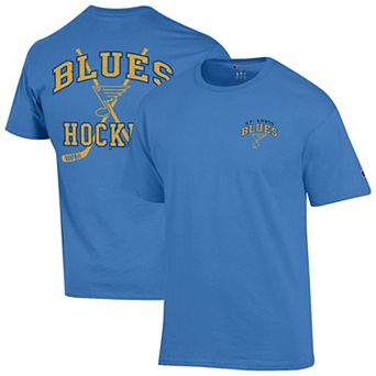 Men's Champion Blue St. Louis Blues Stick With It Jersey T-Shirt