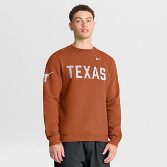 Men's Nike Texas Orange Texas Longhorns 2026 Sideline Club Sweatshirt