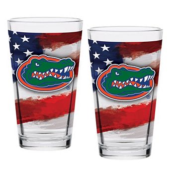 Florida Gators Two-Pack 16oz. Americana Pint Glass Set