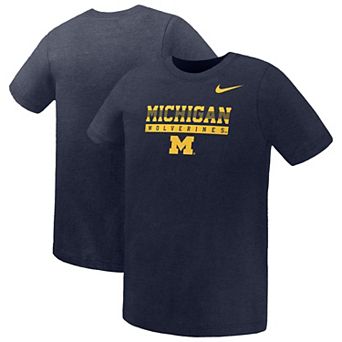 Preschool Nike Navy Michigan Wolverines Name Bar Legend Dri-FIT T-Shirt