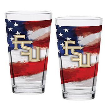 Florida State Seminoles Two-Pack 16oz. Americana Pint Glass Set