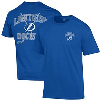 Men's Champion Blue Tampa Bay Lightning Stick With It Jersey T-Shirt