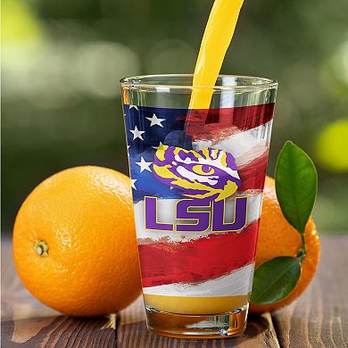 LSU Tigers Two-Pack 16oz. Americana Pint Glass Set