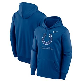 Men's Nike Blue Indianapolis Colts Toss Sweep Therma-FIT Hoodie