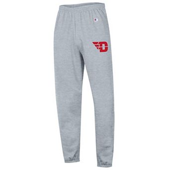 Men's Champion Heather Gray Dayton Flyers Powerblend Fleece Team Sweatpants