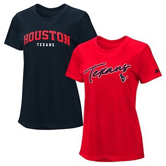 Women's Starter Navy/Red Houston Texans T-Shirt Combo Pack