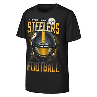 Youth Outerstuff Black Pittsburgh Steelers Full Gear T-Shirt