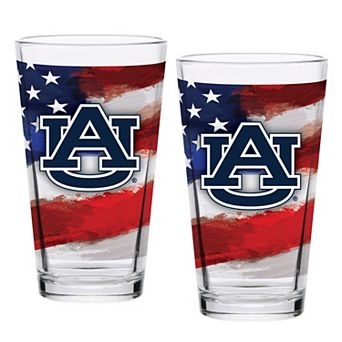 Auburn Tigers Two-Pack 16oz. Americana Pint Glass Set