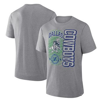 Men's Fanatics Gray Dallas Cowboys Tribute Direct Handoff Tri-Blend T-Shirt