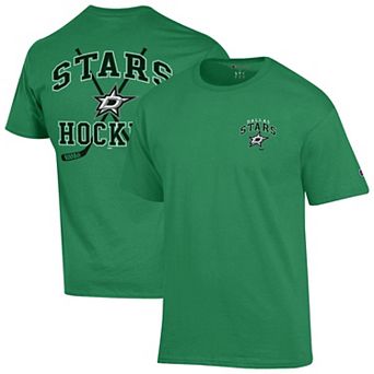 Men's Champion Kelly Green Dallas Stars Stick With It Jersey T-Shirt