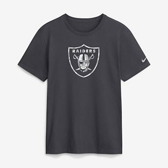 Men's Nike Anthracite Las Vegas Raiders Fractal Logo T-Shirt