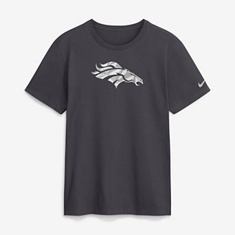 Men's Nike Anthracite Denver Broncos Fractal Logo T-Shirt