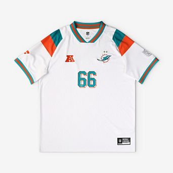 Men's Fanatics White Miami Dolphins Football x Football V-Neck Fan Top