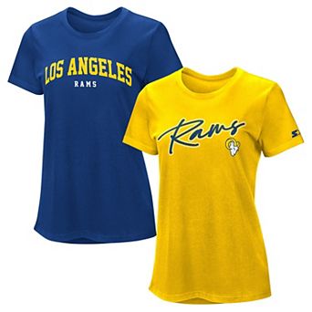 Women's Starter Royal/Gold Los Angeles Rams T-Shirt Combo Pack