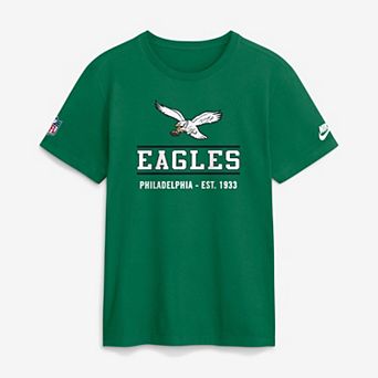 Men's Nike Kelly Green Philadelphia Eagles Tall Sideline Final Sprint Dri-FIT T-Shirt