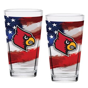 Louisville Cardinals Two-Pack 16oz. Americana Pint Glass Set